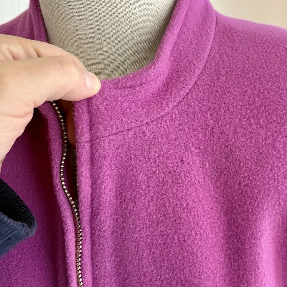LOUBEN Jacket Women's 12 Fuchsia Pink Wool Cashmere Blend Lined Full Zip‎ Canada